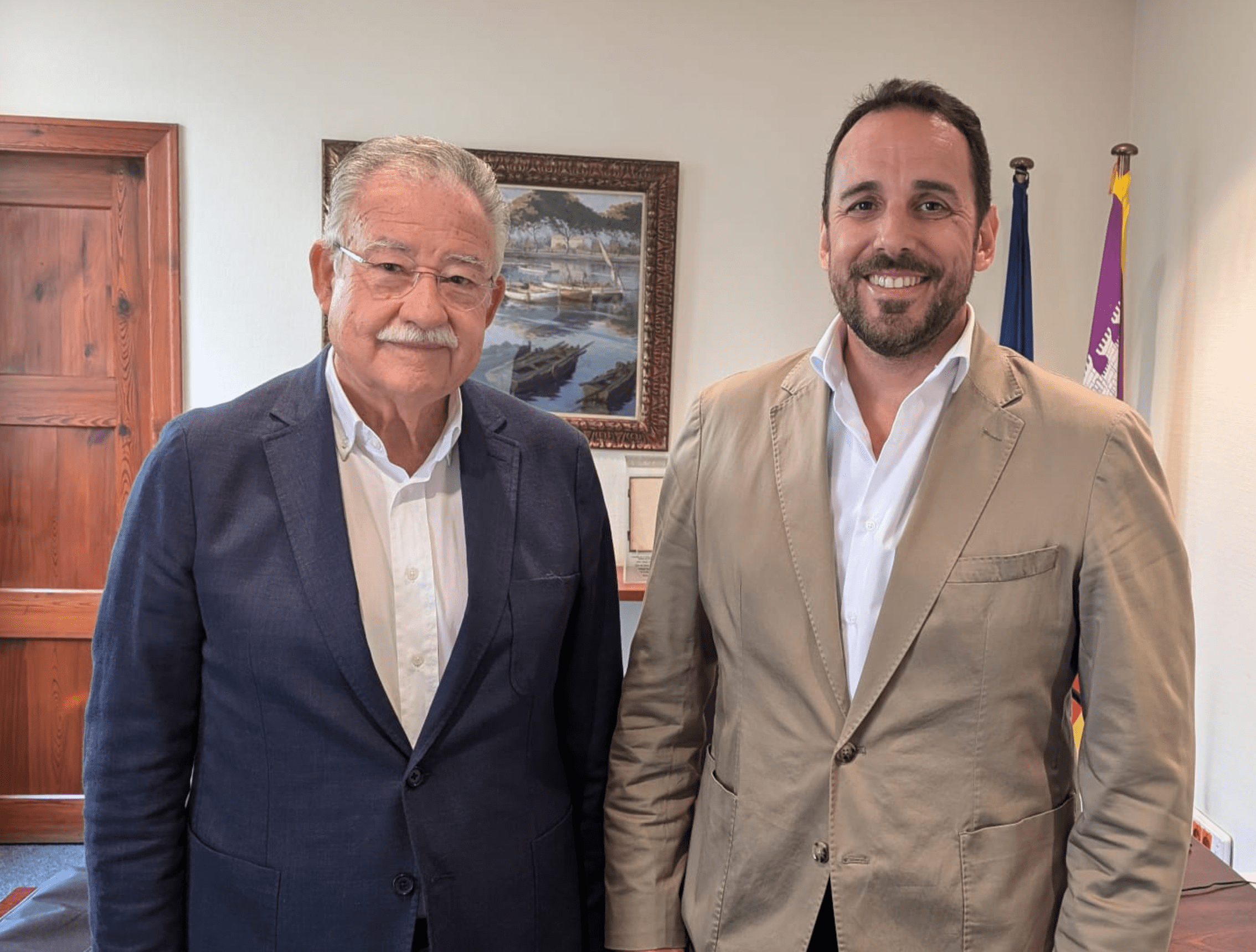 Encuentro entre el presidente de la Cambra de Comerç y el cónsul de Polonia 